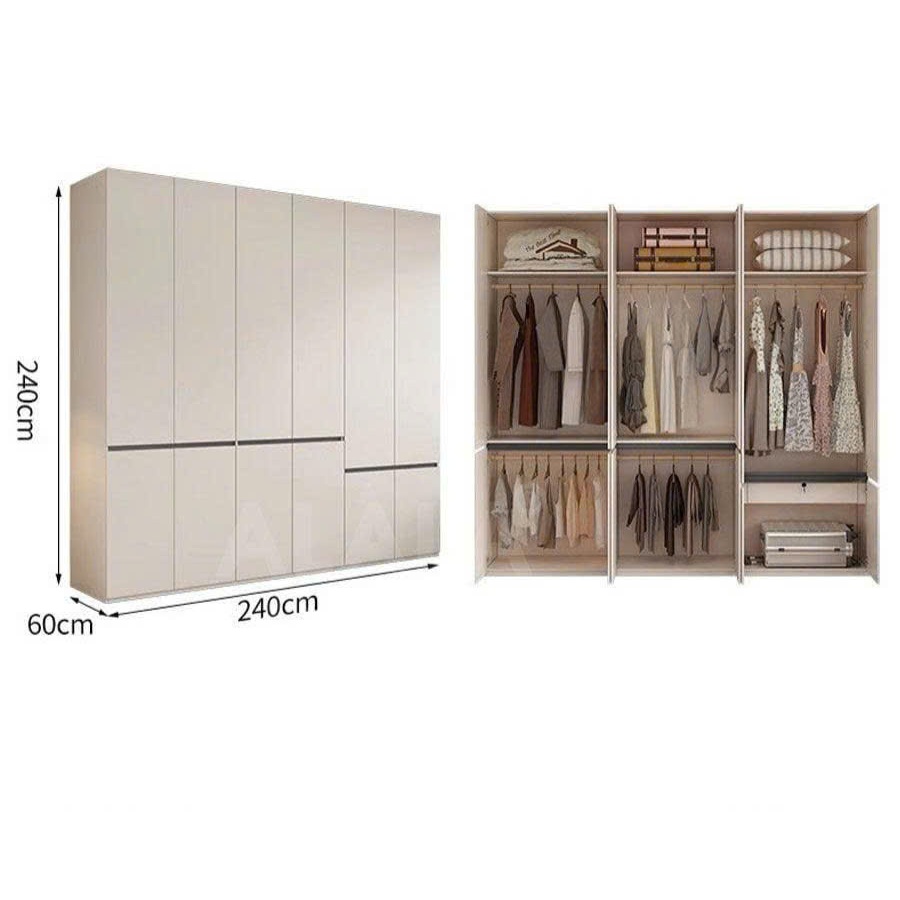 Tủ quần áo gỗ mdf phủ melamine cao cấp