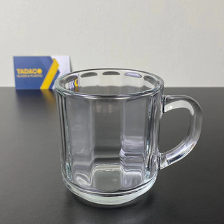 6 Cái Ly Thuỷ Tinh UG 345 295ml Thái Lan, sọc quai cầm chuyên dùng uống trà