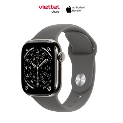 Apple Watch Series 11 Viền Titan Cellular 42mm Dây cao su S/M Chính hãng