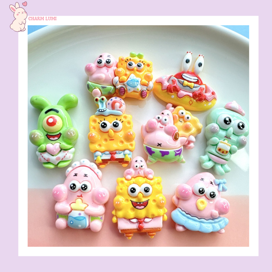 🧽Charm Bọt Biển Vui Nhộn – Phụ Kiện Decor DIY, Trang Trí Tiểu Cảnh, Ốp Lưng, Hộp Bút, Slime,...