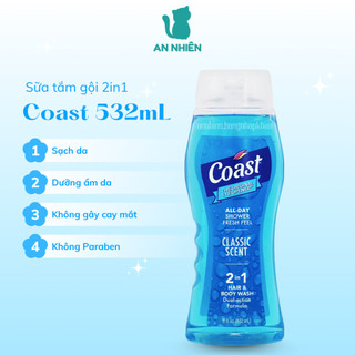  Sữa tắm gội nam Coast Classic Scent 532ml Mỹ - Hàng nhập khẩu 