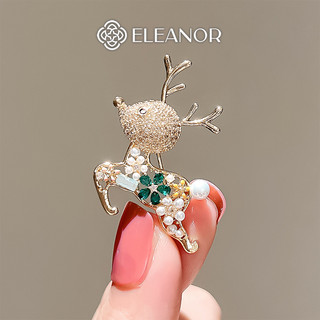 Ghim cài áo nữ Eleanor Accessories hình con nai đính đá phụ kiện thời trang trâm cài áo 10661