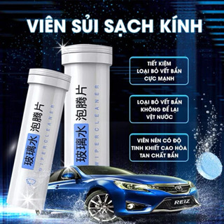 Lọ 15 Viên Sủi Rửa Kính Ô Tô Xe Hơi Đậm Đặc Tiện Dụng (Hàng Loại 1, 1 viên = 4L) L01