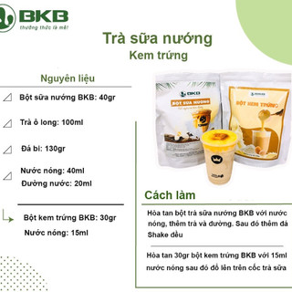 Bột kem trứng BKB 500gram cho trà sữa