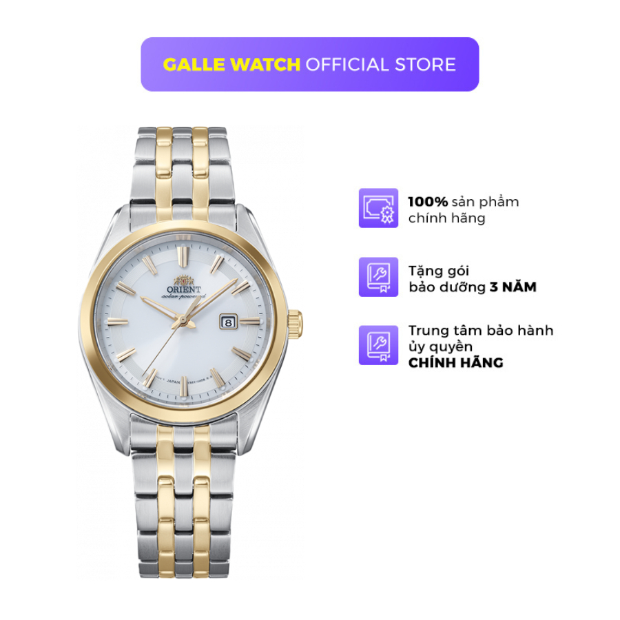 Đồng hồ nữ Orient Watch Solar RA-WG0601S10B kính Sapphire dây thép đeo tay chính hãng cao cấp