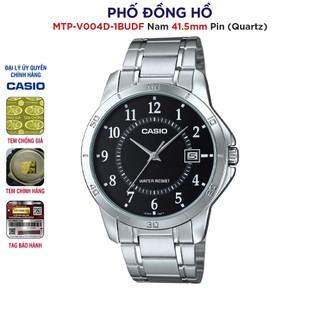 Đồng hồ nam dây kim loại casio chính hãng anh khuê mtp-v004d-1budf
