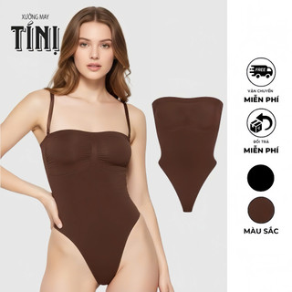  Áo Bodysuit Định Hình Nữ 2 Dây Có Thể Tháo Rời Siết Eo Nhẹ Tôn Dáng_XUONGMAYTINI S2 