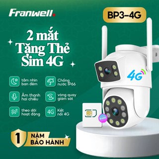 Camera quan sát an ninh ống kính kép V380 BP3-4G ngoài trời chống nước, nhìn đêm đầy đủ màu sắc
