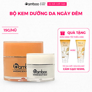 Bộ kem dưỡng da ngày đêm BAMBOO dưỡng trắng mờ nám cấp ẩm 24h tái tạo và phục hồi da hiệu quả 