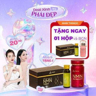   Mua 5 Tặng 1  Nước Uống Collagen NMN Thingo   10 chai x 50ml  Hộp   - Liệu trình từ 1 Tháng 3 Hộp 