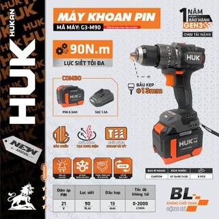    MUA 1 TẶNG 1  BỘ MÁY KHOAN PIN 3 CHỨC NĂNG 13MM G3-M90 HUKAN TẶNG THÂN MÁY MÀI 6000J HUKAN 