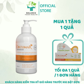  Sữa tắm giảm nhờn cho da mụn Decumar Advanced 280ml 