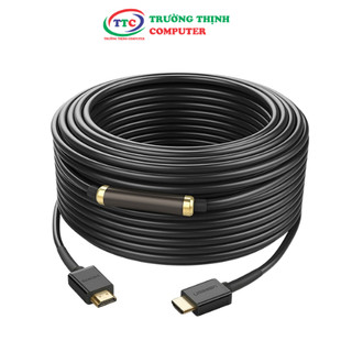 Cáp hdmi 1.4 - 50m chính hãng ugreen 40592 hỗ trợ ethernet, 4k, 2k có chip khuếch đại