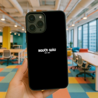 Ốp lưng điện thoại Unique Case dành cho iPhone in chữ giàu tình cảm TYPO104