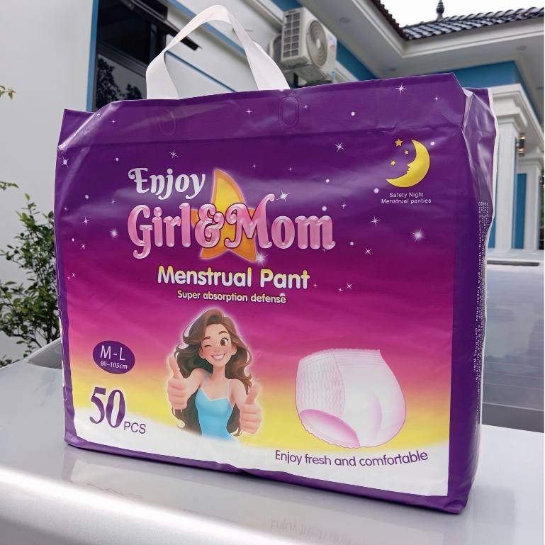 Băng vệ sinh quần Enjoy Girl&Mom Thấm hút tuyệt đối tự tin vận động Size 30-80kg