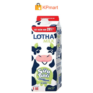  Sữa tươi thanh trùng có đường Long Thành Lothamilk 1L 