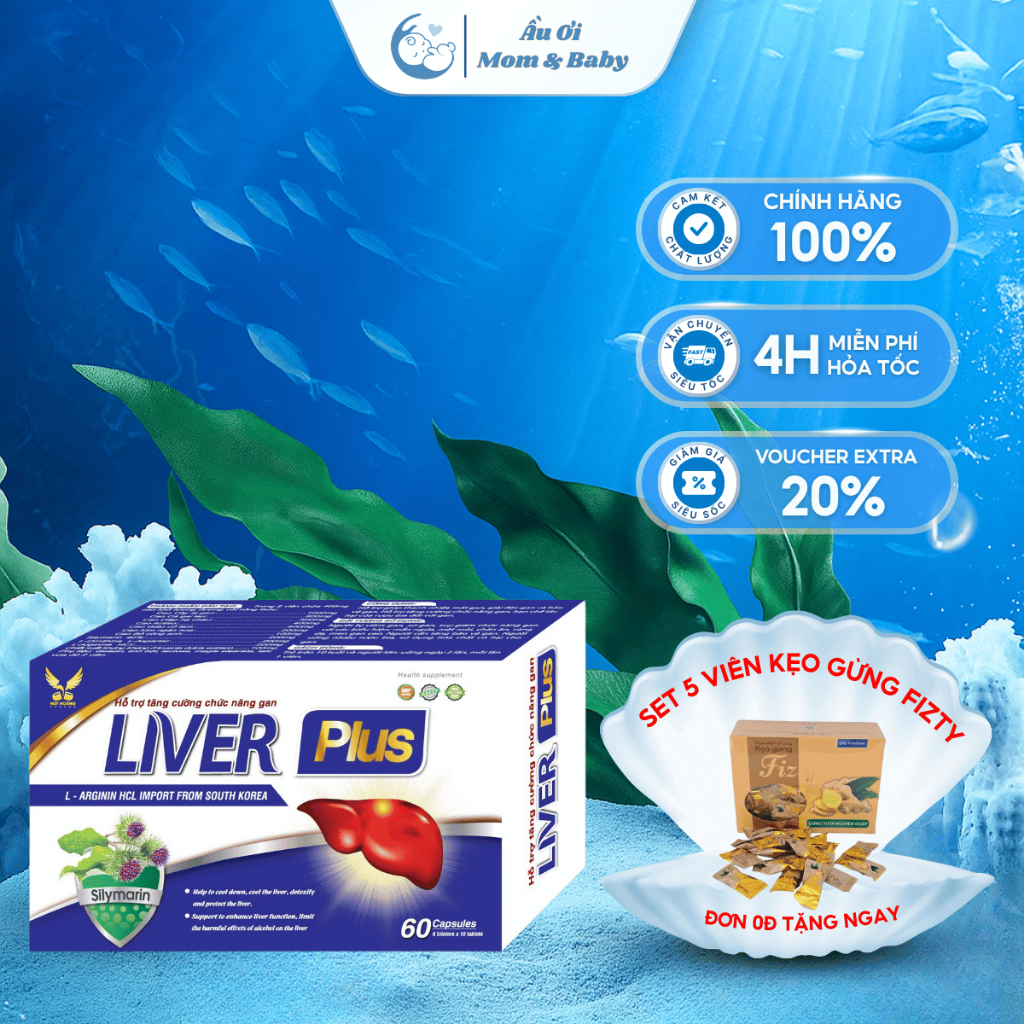 [HÀNG CTY + QUÀ] Liver Plus Viên uống tăng cường chức năng Gan