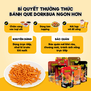[ĐƠN 219K TẶNG QUÀ]  Combo Bánh Snack Que Tăm Chuẩn Vị Thái Lan Dorkbua Lotus Nhiều Size