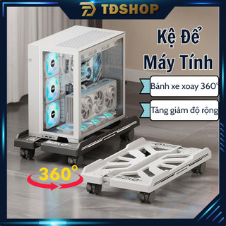Kệ để cây máy tính CPU 2026 Đế Nâng Tản Nhiệt Có Bánh Xe Di Động, Giá đỡ Case PC, Có Thể Điều Chỉnh Độ Rộng, Tiện Lợi.