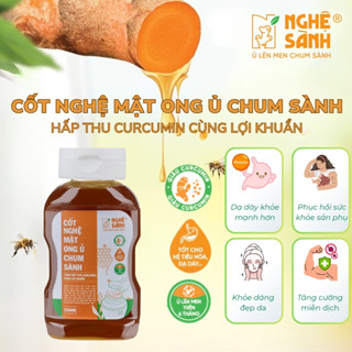 Cốt Nghệ Sành ủ mật ong giàu curcumin giúp tăng cường miễn dịch chai 350ml