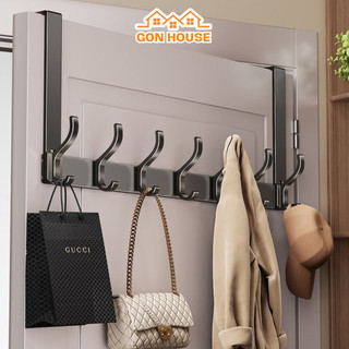 Móc Treo Sau Cửa Không Khoan Đục GONHOUSE Chất Liệu Thép Không Gỉ, Móc Quần Áo Treo Cửa Tiết Kiệm Không Gian Đa Năng