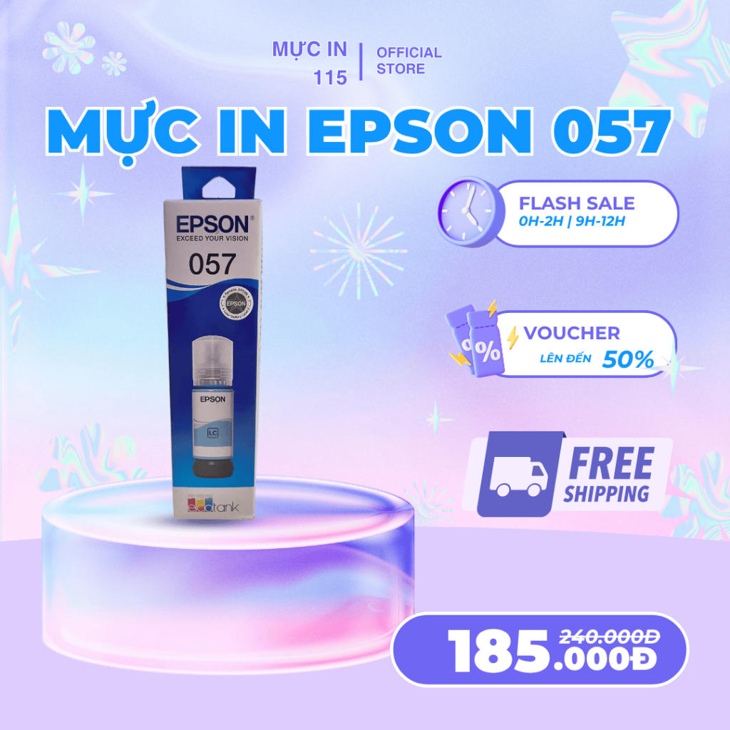Mực in màu Chính hãng Epson 057 (LC) – Cho máy L8050/ L18050