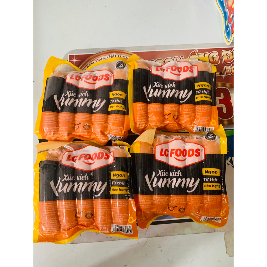 Xúc xích Yummy LCFOOD( sỉ 38,5) 500gram