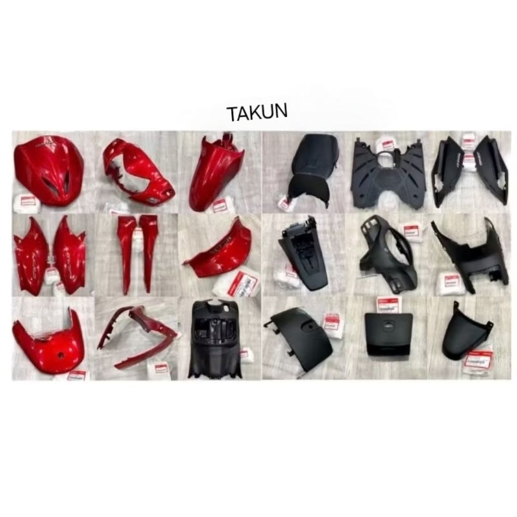 Combo dàn áo nhựa nhám, bững đỏ LEAD 110 2007-2012... zin Honda