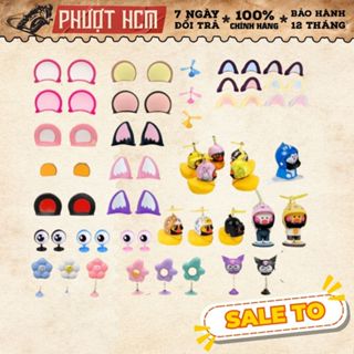 [Kèm Keo 3M]Phụ Kiện Gắn Mũ Bảo Hiểm Tai Mèo Tai Gấu Vịt Vàng Gắn Xe Trang Trí Nón Bảo Hiểm Cao Cấp