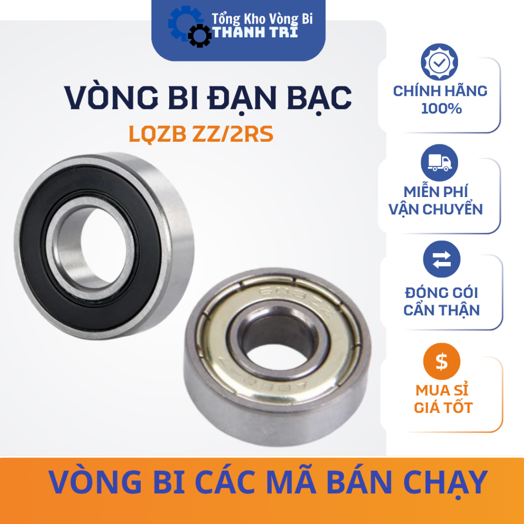 Vòng Bi Mini 624,625,626,627,628,629 ZZ/2RS Chính Hãng Bạc Đạn - Vòng Bi Hà Nội