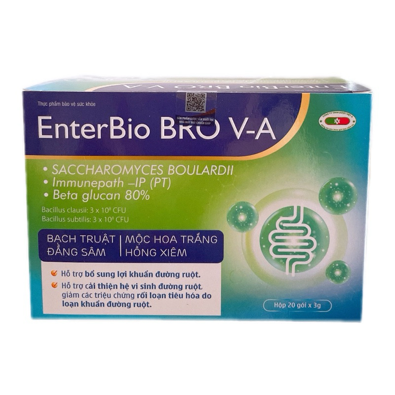 EnterBio Bro V-A men vi sinh giúp bổ sung 7 tỷ lợi khuẩn cho đường ruột, tăng cường tiêu hoá