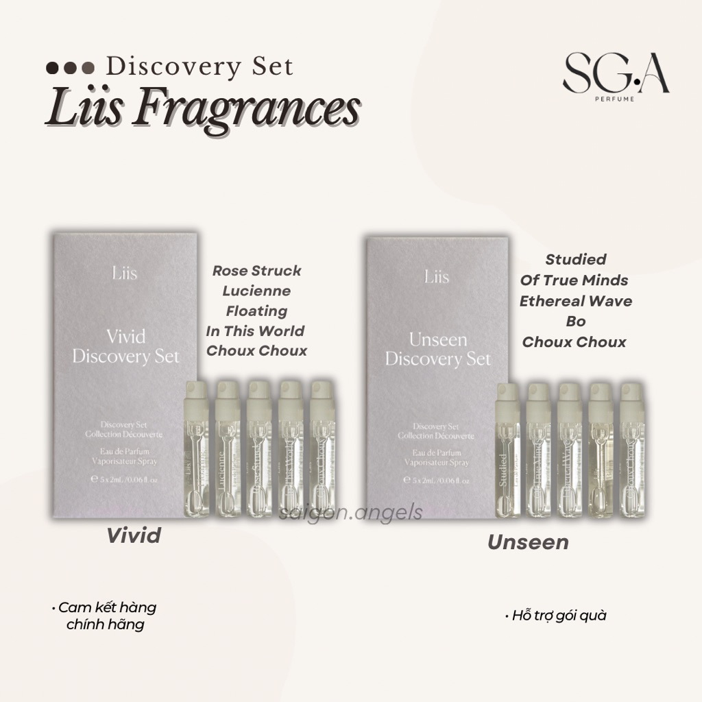 Liis Fragrances • Discovery Set • Floating, Studied, Bo,… 5x2ml, 7x2ml