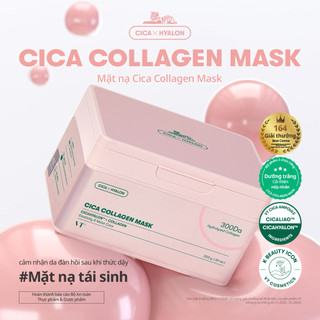   HSD T10 2028  Mặt Nạ VT Collagen CICA 30 Miếng Chống Lão Hoá Làm Sáng Dưỡng Ẩm Da 