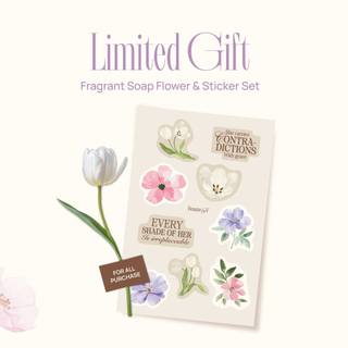 (Quà tặng 20.10) Hoa sáp thơm và 1 bộ sticker độc quyền BEAUTE BY V