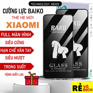 Kính cường lực BAIKO cho Xiaomi Redmi 14C 13C 12c A1 A3 A5 Note 11 11s 10 10C 10S Mi 11 lite 11T 9 9C 9A 9S pro 4G 5G