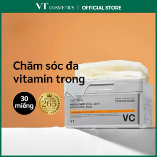   HSD T10 2028  Hộp 30 Miếng Mặt Nạ VT Reedle Shot Vita-Light Làm Sáng Da 