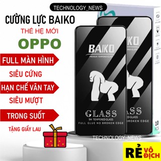 Kính cường lực BAIKO cho OPPO A3 A3x A5i A60 4G A53 A54 A55 A57 A58 A98 A78 A96 A93 A94 A95 A18 A74 A38 A5 A9 2020 5G
