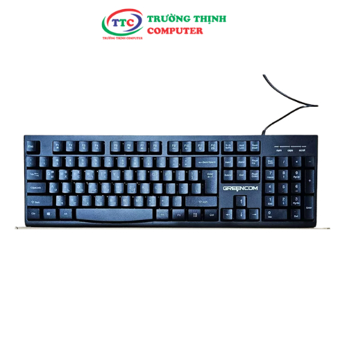 [ GREENCOM K101 BAO BÌ MỚI ] Bàn Phím Tiếng Hàn Quốc GREENCOM K101
