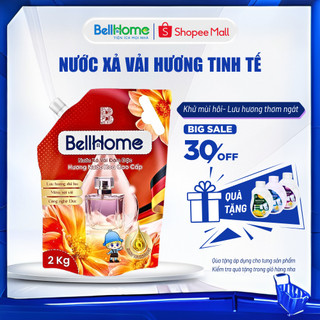 Nước Xả vải Bellhome 2KG Hương nước hoa tinh tế – Thơm lâu, Mềm vải, Công nghệ sinh học hiện đại