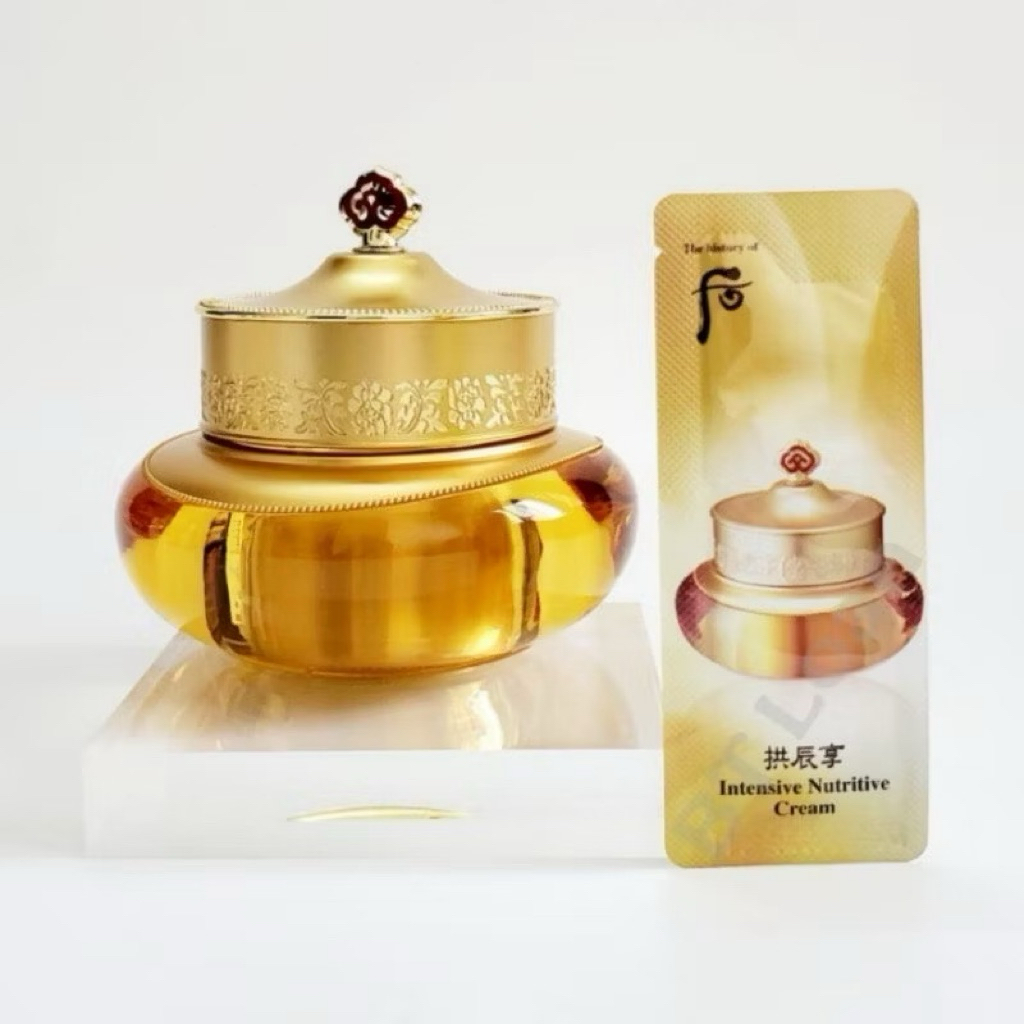 10 gói kem mặt Whoo vàng, kem mắt whoo vàng dưỡng ẩm chống lão hoá mờ thâm tan bọng mắt intensive Nu