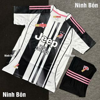Quần Áo Bóng Đá CLB Juventus 25/26 Bản Sân Nhà - Vải Thái Vẩy Rồng Cao Cấp