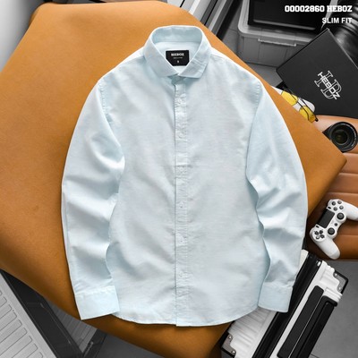 Áo sơ mi nam Heboz linen 3M, sơ mi nam dài tay vải lanh chuẩn form slimfit - 00002860