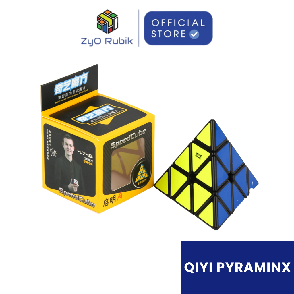 Rubik Biến Thể Pyraminx QiYi A Qiming Black (Màu Đen) - Đồ Chơi Rubik Biến Thể Tam Giác - Zyo Rubik