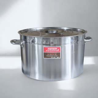  Nồi inox thấp 45cm đáy dày - 42L 