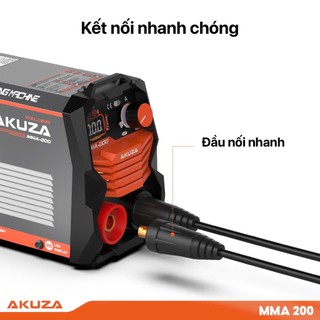 Máy hàn điện tử AKUZA MMA 200 chính hãng –  tiết kiệm điện hiệu suất ổn định bảo hành 12 tháng