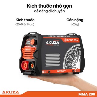 Máy hàn điện tử AKUZA MMA 200 chính hãng –  tiết kiệm điện hiệu suất ổn định bảo hành 12 tháng