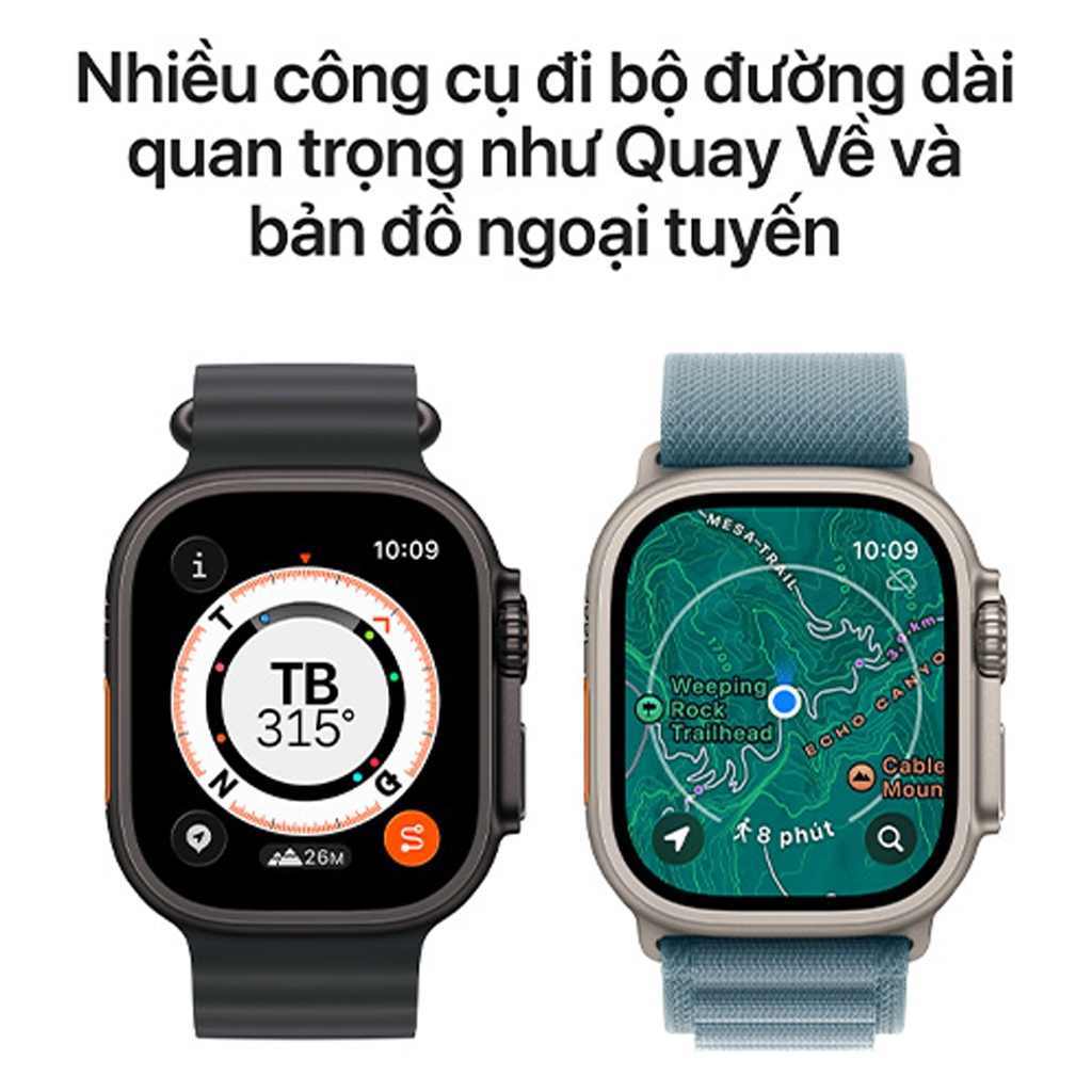 Apple Watch Ultra 3 Viền Titan Cellular 49mm Dây quấn Alpine S/M Chính hãng | BigBuy360 - bigbuy360.vn