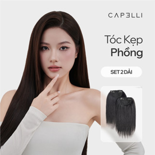  Bộ 2 Dải Tóc Kẹp Phồng CAPELLI Làm Phồng Chân Tóc Dệt Thủ Công Từ Tóc Thật 