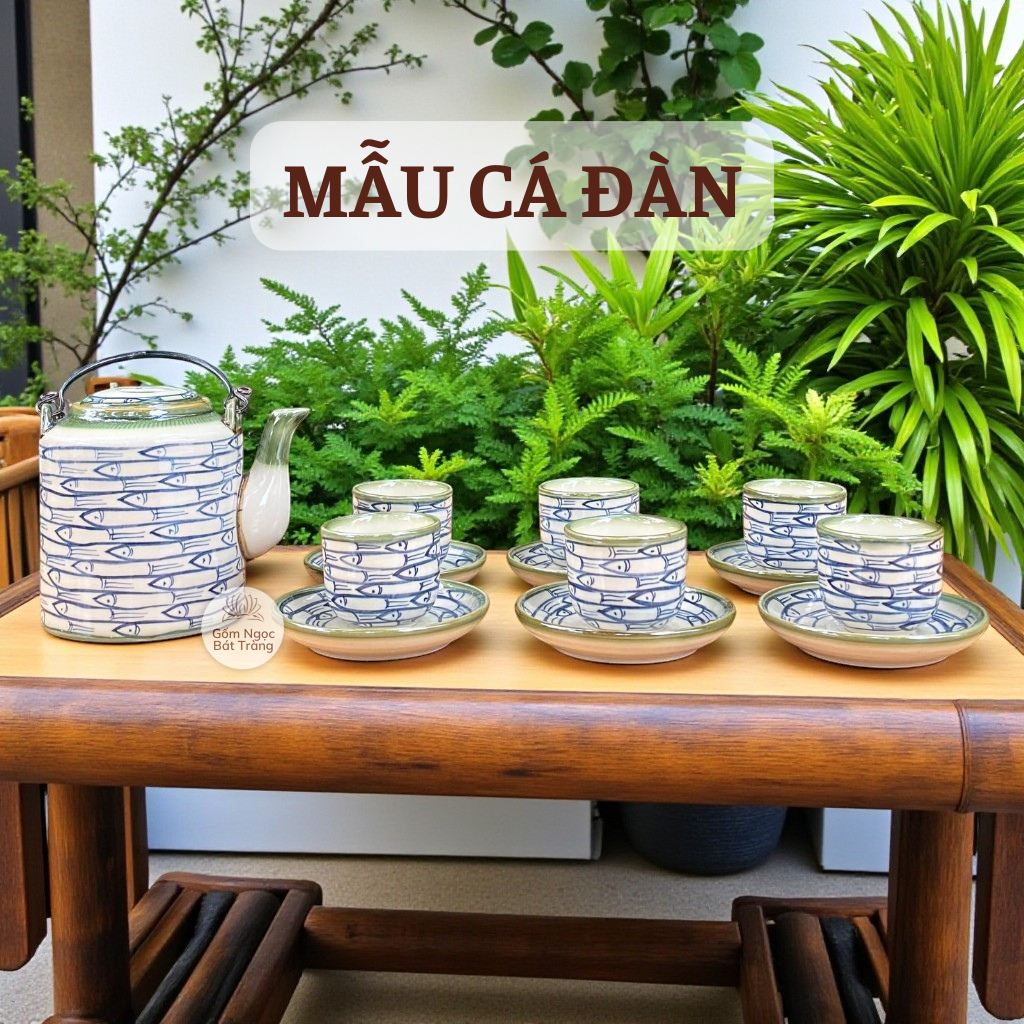 Ấm tích gốm sứ Bát Tràng 700ml, ấm tích ủ chè xanh, ấm tích sứ, ấm tích men rạn, ấm tích hãm trà xan
