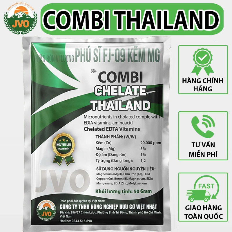  COMBI Thái Lan gói 50gr - Phân bón vi lượng nhập khẩu JVO86 NongNghiepVietNhat 